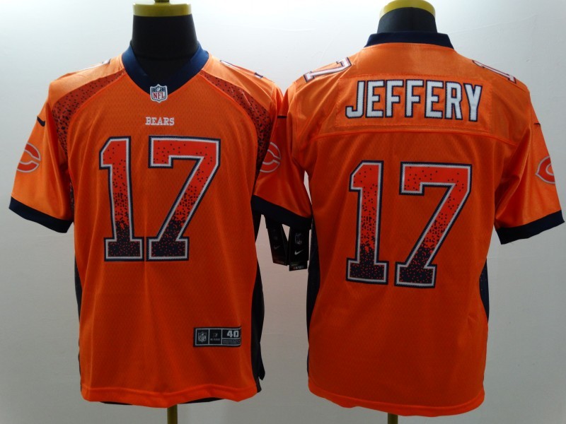 Men's Chicago Bears Alshon Jeffery #17 Orange Jersey